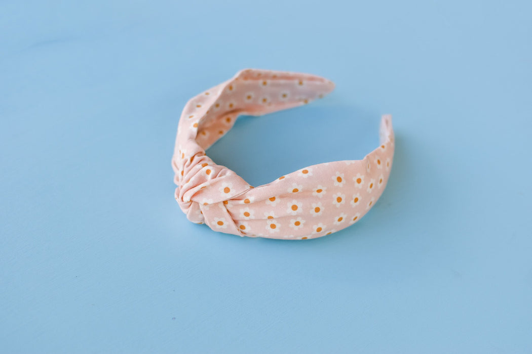 Peach Daisy Headband