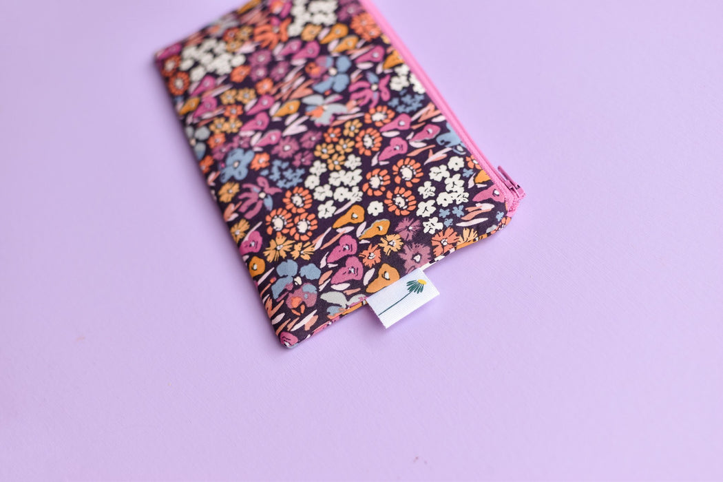 Violet Wildflowers Pencil Pouch